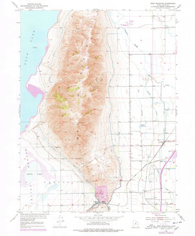 United States Geological Survey West Mountain, UT (1950, 24000-Scale) digital map