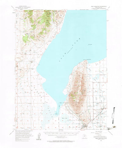 United States Geological Survey West Mountain, UT (1950, 62500-Scale) digital map