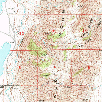 United States Geological Survey West Mountain, UT (1950, 62500-Scale) digital map