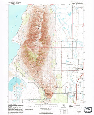 United States Geological Survey West Mountain, UT (1994, 24000-Scale) digital map