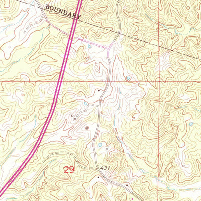 United States Geological Survey West, MS (1964, 24000-Scale) digital map