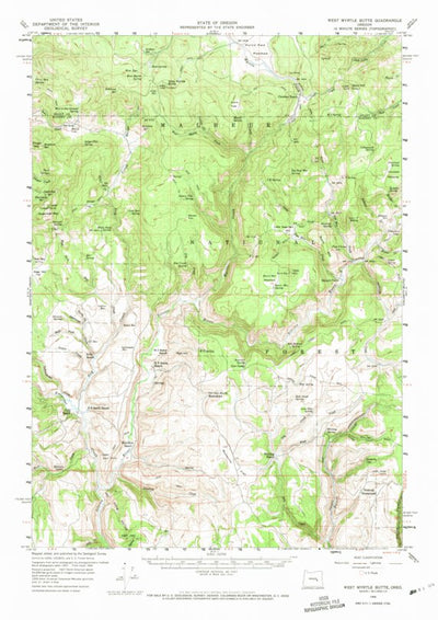 United States Geological Survey West Myrtle Butte, OR (1959, 62500-Scale) digital map