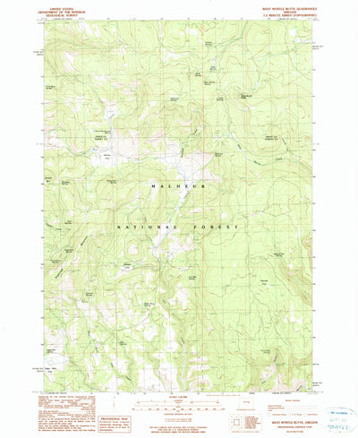 United States Geological Survey West Myrtle Butte, OR (1990, 24000-Scale) digital map
