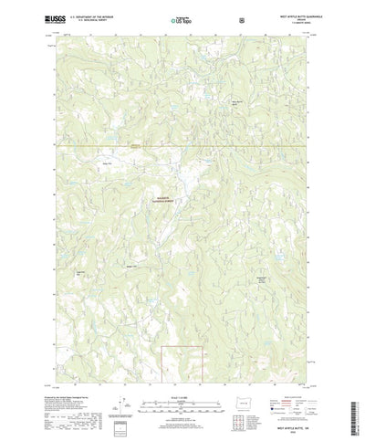 United States Geological Survey West Myrtle Butte, OR (2020, 24000-Scale) digital map