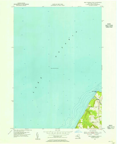 United States Geological Survey West Ninemile Point, NY (1954, 24000-Scale) digital map