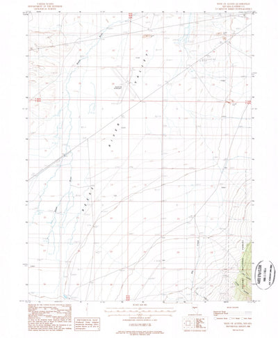 United States Geological Survey West Of Austin, NV (1988, 24000-Scale) digital map