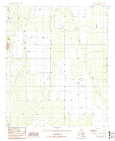 United States Geological Survey West Of Avra, AZ (1989, 24000-Scale) digital map