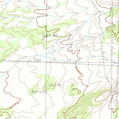 United States Geological Survey West Of Bellevue Peak, NV (1990, 24000-Scale) digital map