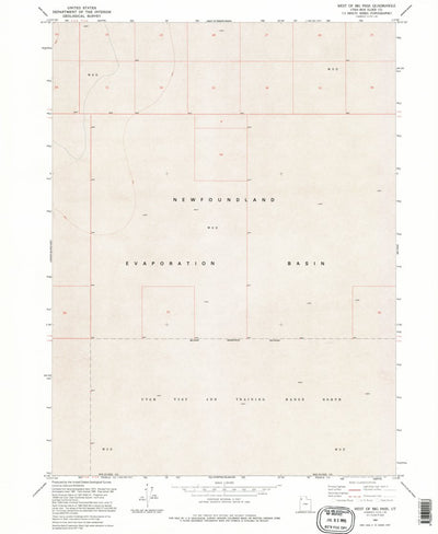 United States Geological Survey West Of Big Pass, UT (1991, 24000-Scale) digital map