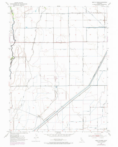 United States Geological Survey West Of Biggs, CA (1952, 24000-Scale) digital map