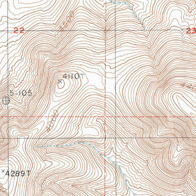 United States Geological Survey West Of Black Hills, CA (1987, 24000-Scale) digital map