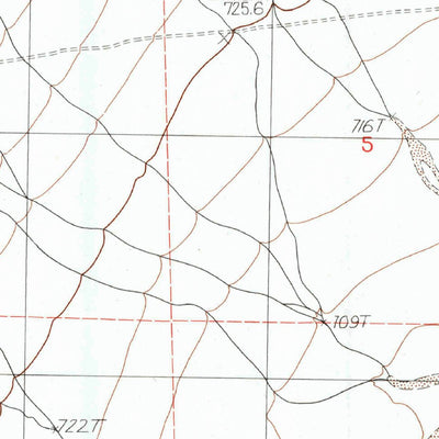 United States Geological Survey West Of Blind Hills, CA (1984, 24000-Scale) digital map