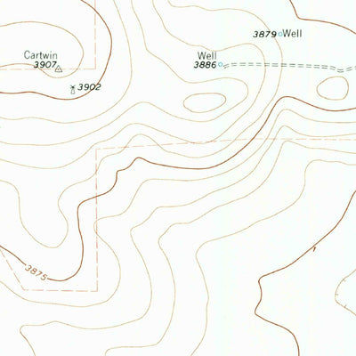 United States Geological Survey West Of Brickel, TX (1964, 24000-Scale) digital map