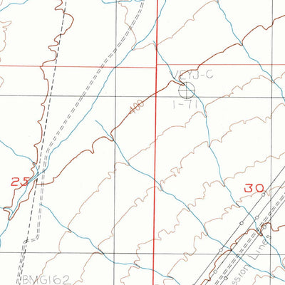 United States Geological Survey West Of Broadwell Mesa, CA (1985, 24000-Scale) digital map
