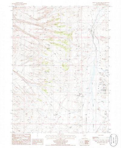 United States Geological Survey West Of Coffin Mountain, NV (1985, 24000-Scale) digital map