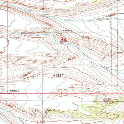 United States Geological Survey West Of Coffin Mountain, NV (1985, 24000-Scale) digital map