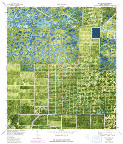 United States Geological Survey West Of Delta, FL (1971, 24000-Scale) digital map