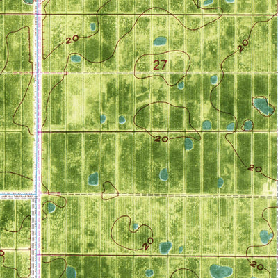 United States Geological Survey West Of Delta, FL (1971, 24000-Scale) digital map