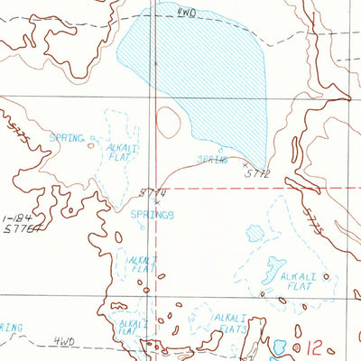 United States Geological Survey West Of Diamond Springs, NV (1990, 24000-Scale) digital map