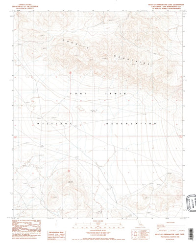 United States Geological Survey West Of Drinkwater Lake, CA (1986, 24000-Scale) digital map