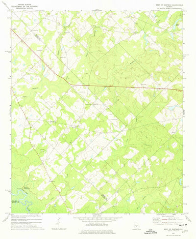 United States Geological Survey West Of Eastman, GA (1972, 24000-Scale) digital map
