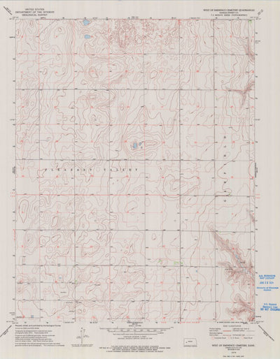 United States Geological Survey West Of Eminence Cemetery, KS (1974, 24000-Scale) digital map