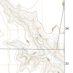 United States Geological Survey West of Eminence Cemetery, KS (2022, 24000-Scale) digital map