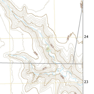 United States Geological Survey West of Eminence Cemetery, KS (2022, 24000-Scale) digital map