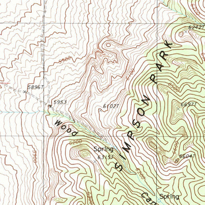 United States Geological Survey West Of Fagin Mountain, NV (1986, 24000-Scale) digital map
