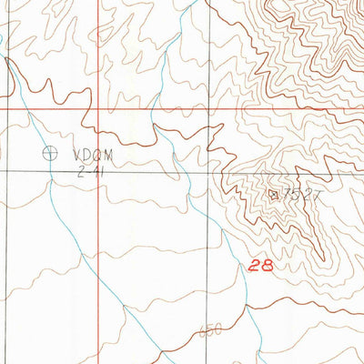 United States Geological Survey West Of Glasgow, CA (1985, 24000-Scale) digital map