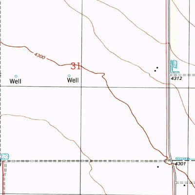 United States Geological Survey West Of Greasewood Mountain, AZ (1996, 24000-Scale) digital map