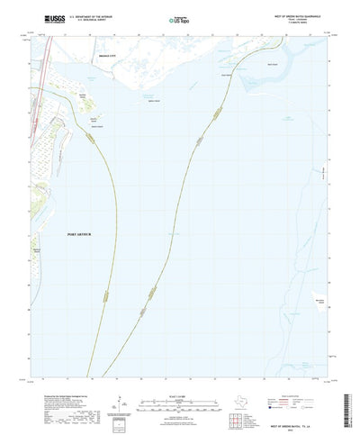 United States Geological Survey West of Greens Bayou, TX (2022, 24000-Scale) digital map