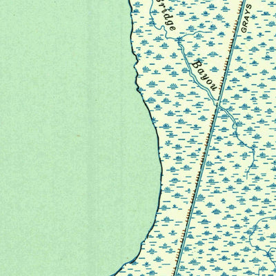 United States Geological Survey West Of Greens Bayou, TX-LA (1943, 24000-Scale) digital map
