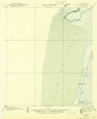 United States Geological Survey West Of Greens Bayou, TX-LA (1946, 31680-Scale) digital map
