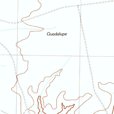 United States Geological Survey West Of Guadalupe Canyon, AZ (1985, 24000-Scale) digital map