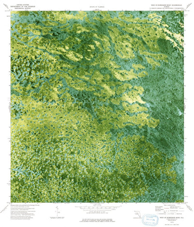 United States Geological Survey West Of Horseshoe Head, FL (1974, 24000-Scale) digital map
