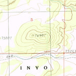 United States Geological Survey West Of Huntoon Spring, CA-NV (1988, 24000-Scale) digital map