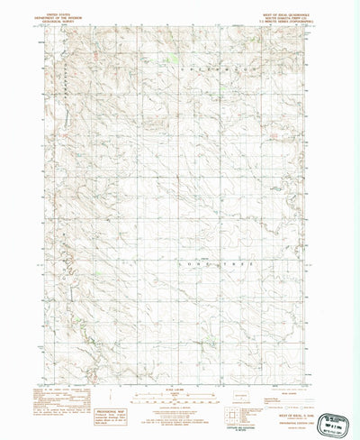 United States Geological Survey West Of Ideal, SD (1982, 24000-Scale) digital map
