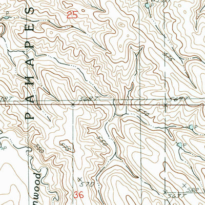 United States Geological Survey West Of Ideal, SD (1982, 24000-Scale) digital map