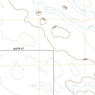 United States Geological Survey West of Ideal, SD (2017, 24000-Scale) digital map