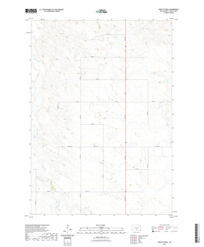 United States Geological Survey West of Ideal, SD (2021, 24000-Scale) digital map