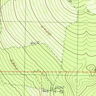 United States Geological Survey West Of Kephart, CA (1988, 24000-Scale) digital map