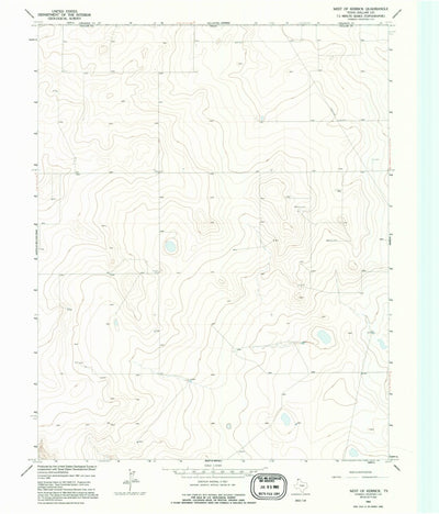 United States Geological Survey West Of Kerrick, TX (1964, 24000-Scale) digital map
