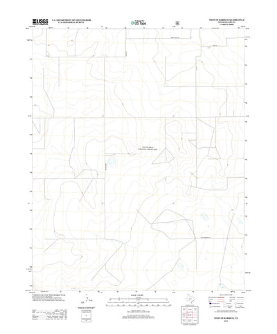 United States Geological Survey West Of Kerrick, TX (2012, 24000-Scale) digital map