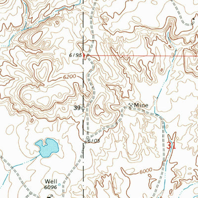 United States Geological Survey West Of La Vida Mission, NM (1966, 24000-Scale) digital map