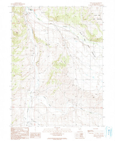 United States Geological Survey West Of Lee, NV (1990, 24000-Scale) digital map