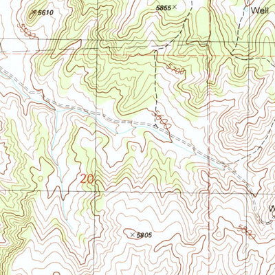 United States Geological Survey West Of Lee, NV (1990, 24000-Scale) digital map