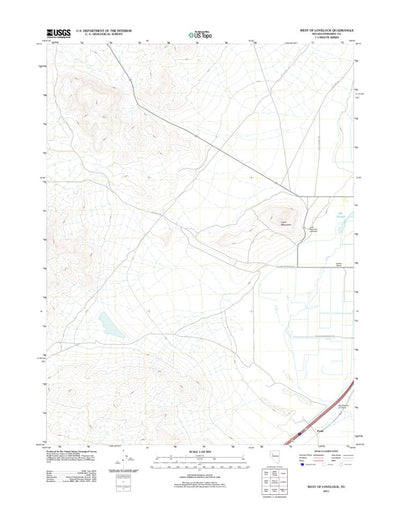 United States Geological Survey West Of Lovelock, NV (2011, 24000-Scale) digital map