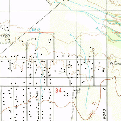United States Geological Survey West Of Marana, AZ (1989, 24000-Scale) digital map
