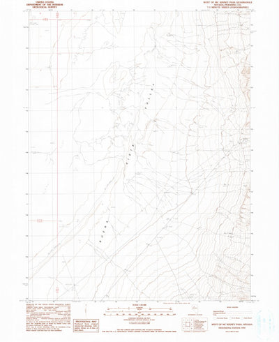 United States Geological Survey West Of Mckinney Pass, NV (1990, 24000-Scale) digital map
